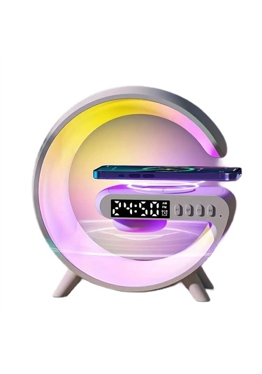 Platoon PL-4600 Bluetooth SD Saat Göstergeli Led Işıklı Hoparlör