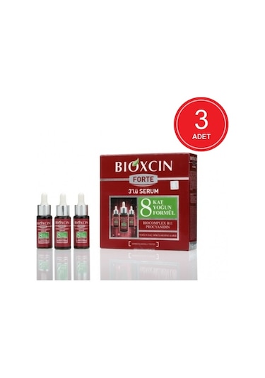 Bioxcin Forte Saç Dökülmelerine Karşı Besleyici Saç Serumu 3 x 30 ML