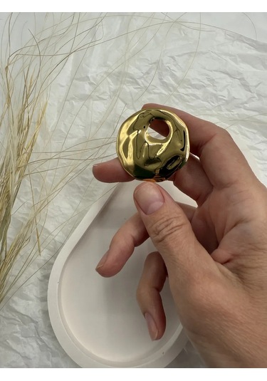 Best Price 34 2 Parçalı Broş Seti, Bornoz, Ceket Ve Elbise İçin Abstraksiyon 411678742 Altın Rengi