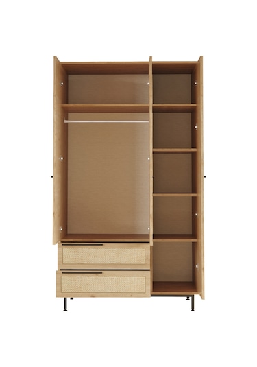 Robin Home Lidya Genç Odası Takımı 4'lü Set Sepet-uv Baskı Jüt Kahverengi