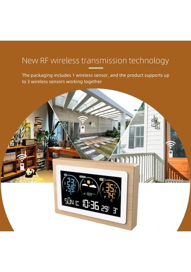 Besthome1 Akıllı Hava İstasyonu - İç/dış Nem Ve Sıcaklık, Renkli Ekran, 3 Sensör, Takvimli Ölçüm