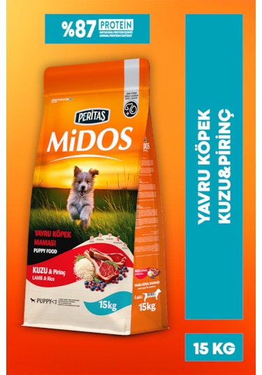 Kuzu Ve Pirinçli Yavru Köpek Maması Büyüme 15kg