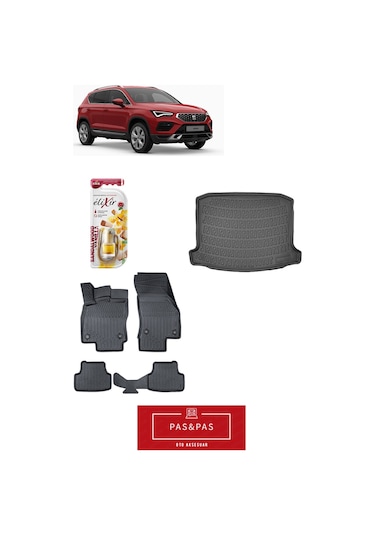 Seat Ateca 2019 Model 5d Havuzlu Paspas Ve Bagaj Havuzu Set + Araç Kokusu