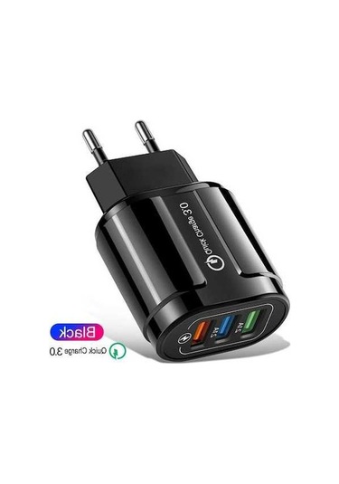 Prestigegoods Android/ios Uyumlu 3 Bağlantı Noktalı Usb3.0 Şarj Adaptörü, Avrupa/amerikan Standartlı, Renkli Cep Telefonu İçin