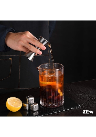 Dişli Mojito Tokmağı Jigger Ve Kokteyl Karıştırma Kaşığı Çatallı