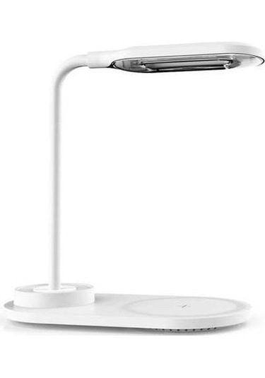 Pazly Usb 2-in-1 Dokunmatik Gece Lambası 10w Hızlı Kablosuz Şarj Cihazı - Mavi/beyaz