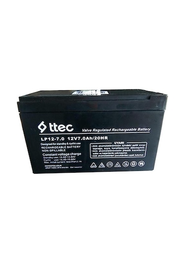 Ttec 12 V 7 AH Bakımsız Kuru Akü 2019 Üretim