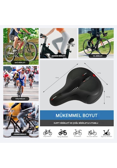 Bisiklet Koltuğu Kırmızı -Siyah
