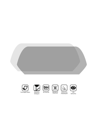 Gp Kompozit Yamaha Nmax 125 / 155 2025 Uyumlu Motosiklet Ekran Koruyucu Şeffaf