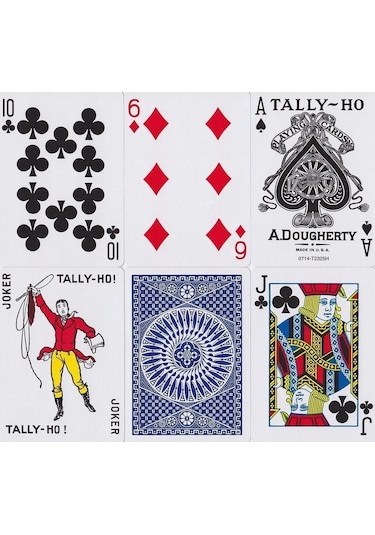 Tally-ho Circle Back Mavi Blue Oyun Kağıdı İskambil Kartları Destesi