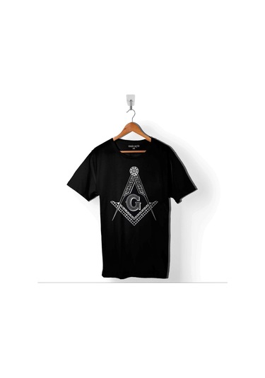 Pusula Mason Pusula Kumpas Masonic Square An Baskılı Tişört Unisex T-shirt 001