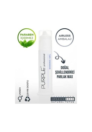 Professional - Purple Shining Gel Wax - Parlak Wax - 2 Li Paket