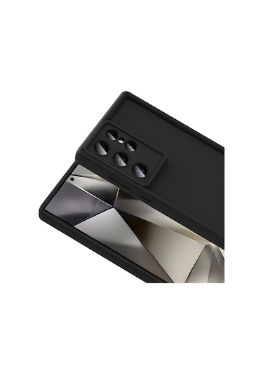 Effox Galaxy Uyumlu S24 Ultra Kılıf Kamera Korumalı Ananas Kapak - Siyah Siyah