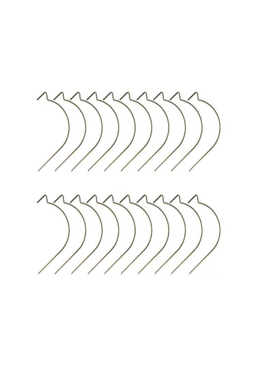 Kosona 20 Adet Paslanmaz Çelik Duvar Kanca: Taşınabilir Ev Giyim Askı, Gips Duvarı İçin Delme Gerektiren Dayanıklı Metal Kanca