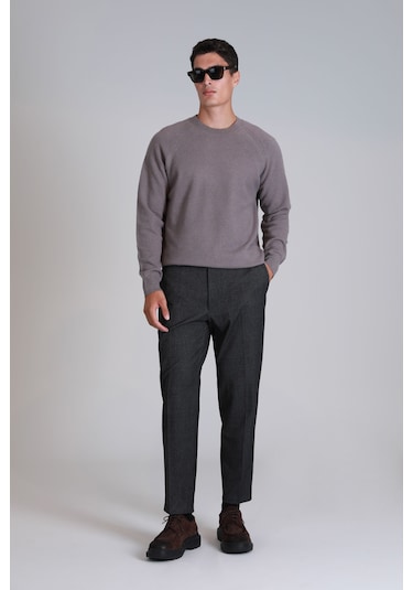 Lufian Bert Spor Erkek Chino Pantolon Slim Fit Koyu Gri Koyu Gri 112190307100160 Koyu Gri