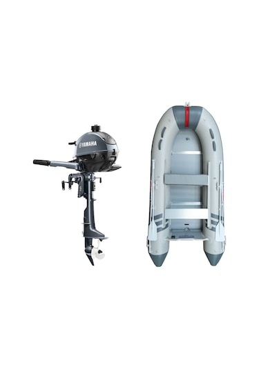 Marinport 3.00 Ahşap Taban Şişme Bot + Yamaha 2.5 Hp Deniz Motoru