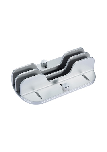 Z34a Büyük Boy Çift Yuvalı Dizüstü Bilgisayar Dikey Depolama Tabanı Ayarlanabilir Alüminyum Alaşımlı Dizüstü Masaüstü Standı - Gümüş