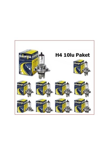 12v H4 55w Halojen Ampul 10 Adet Narva