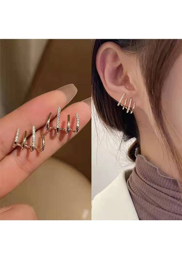 Ximistore9 2022 Yeni Stil Gümüş 925 İğne Kore Kolye, Minimalist Zeka Kadın Küpe, Kaliteli轻奢 Moda Aksesuar, Altın Renk, Toptan Satış Diğer