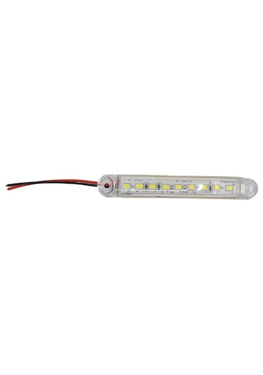 10 Adet Beyaz Parmak Lamba 9 Led Su Geçirmez 12v 24v Emir