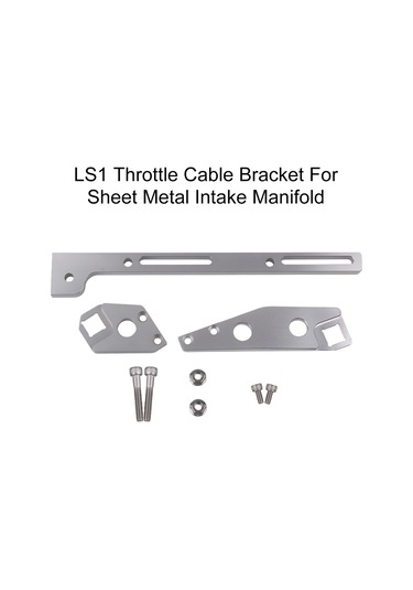 Youmex Alüminyum Gaz Kelebeği Kablo Braketi Seti - Metal Emme Manifoldu İçin, Gümüş Renk, 26x4.5x4cm