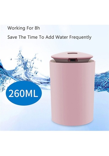 Dancemonkey 260ml Taşınabilir Nemlendirici Ve Aromaterapi Difüzör - Led Işıklı, Sessiz Çalışma, Usb Şarjlı, Ev Ofis Araç İçin