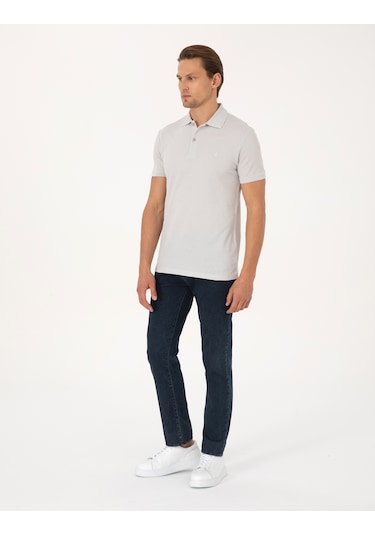Pierre Cardin Erkek Açık Gri Tişört Basic 50325323-vr001 Açık Gri
