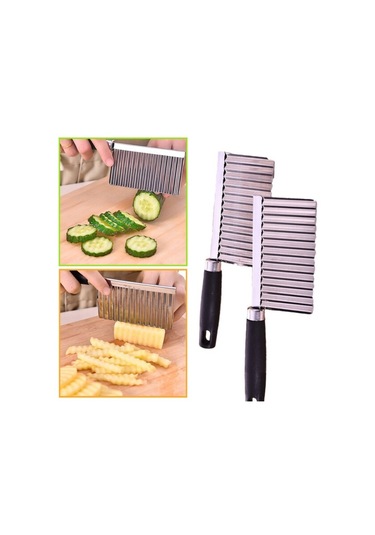 Bıçaklar Patates Dalgalı Kenarlı Bıçak Salatalık Sebze Kesici Dilimleyici Diğer