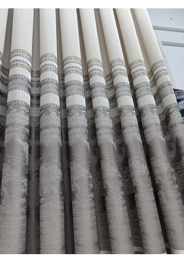 Nivemeshome Urla V-5202 Vizon 1/3 Sık Pileli Fon Perde Apm Çok Renkli