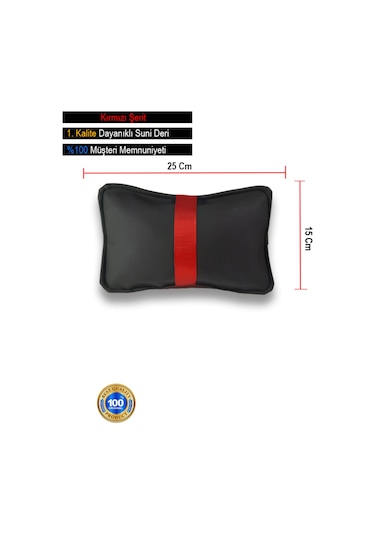 Volkswagen Scirocco Uyumlu Oto Koltuk ,araba Boyun Yastığı Mavi Şerit 2 Adet Siyah