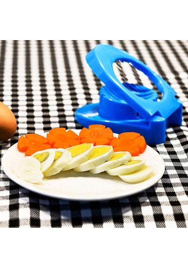 Yumurta Dilimleme Aparatı Pratik Yumurta Dilimleme Kesme Aleti Çok Renkli