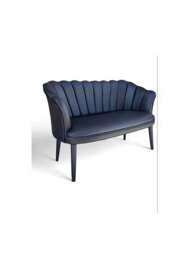 Siyah Deri Ahşap Ayaklı Ofis Koltuk Takımı Bekleme Salonu Koltuk Takımı Ofis Büro Mobilyası 2 1 1 Siyah