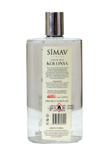 Simav Synaus Kestane Özlü ve Termal Sulu Kolonya 2'li Set 900 ML + Cam 200 ML