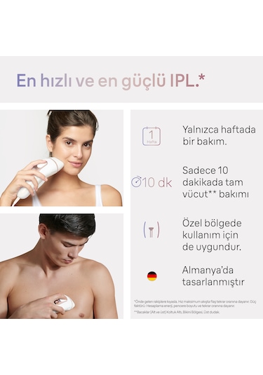 Braun IPL Silk-i Expert PL7147 2 Başlık İle Tüy Alma Lazer Epilatör + Çanta + Venus Tıraş Bıçağı