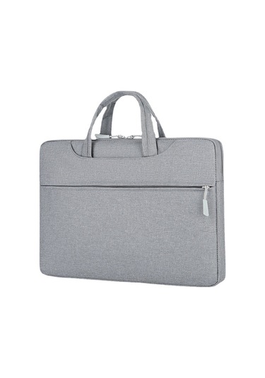 Vkemall Gri Su Geçirmez Ofis Çantası - 15.6" Tablet Dizüstü Bilgisayar Kılıfı, Çizilmeye Dayanıklı, Omuz Kemerli Gri