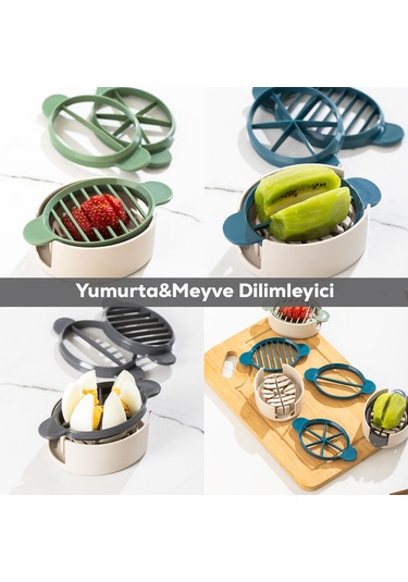 Porsima Sc-299 Yumurta Ve Meyve Dilimleyici Çok Amaçlı Doğrayıcı Renkli