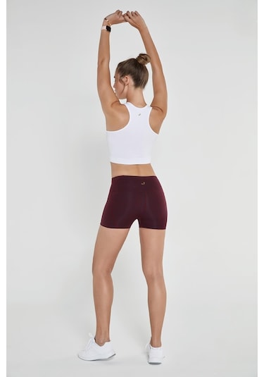 Jerf Aruba Toparlayıcı Mini Şort Bordo
