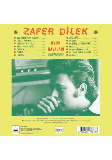 Zafer Dilek - Oyun Havaları Plak