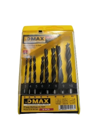 Dmax Ahşap Ağaç Delme Matkap Ucu Seti 8 Parça