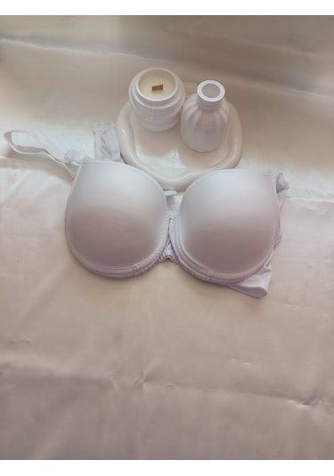 Csaymoda 2li Dolgulu Balenli Sütyen Tektaş Beyaz