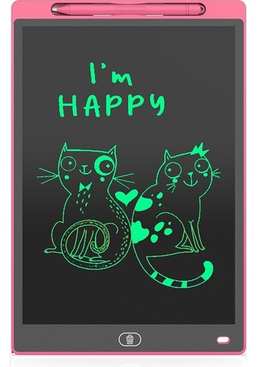 8,5 İnç Lcd Işık Enerjisi Kara Tahta Erken Eğitim Pembe Dan Ekran Yüksek Parlaklık Yazı Tahtası Pembe