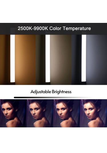 Andoer D3 Elde Taşınabilir Rgb Led Video Işık Tüpü Siyah Siyah