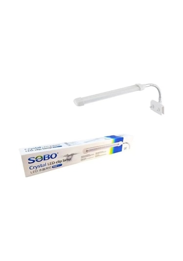Sobo Akvaryum Klipsli Led Askı Lamba 6w 24 Cm Beyaz+pembe Sb-cl6w