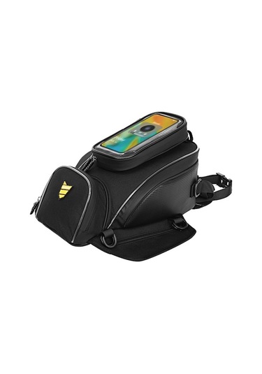 Motosiklet Depo Çantası Telefon Tutucu İle Çok İşlevli Çoğu Cross-riding Motosikletine Siyah Siyah