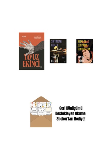 Aziz + Sırtımdaki Ölüler + Belki De Dünyanın Sonundayım + Okuma Sticker'ları