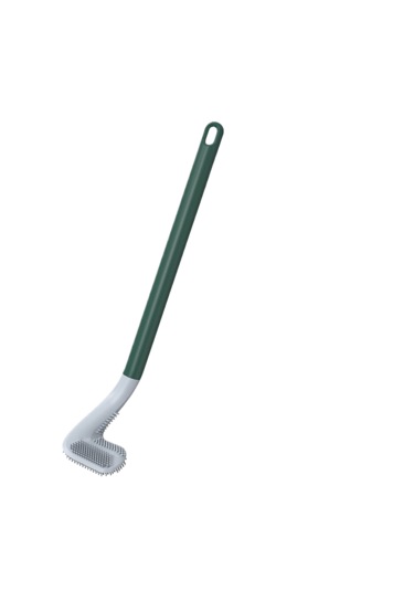 Silikon Yumuşak Kıllı Tuvalet Fırçası-yeşil