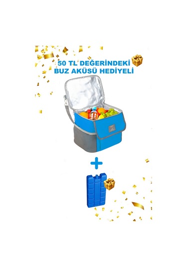 Best Çanta Pro+ 10 Litre Termos Piknik Çantası Yalıtımlı Termal Soğutucu Buzluk Çanta Mavi