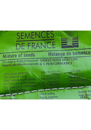 Performance 6s Çim Tohumu 10 KG