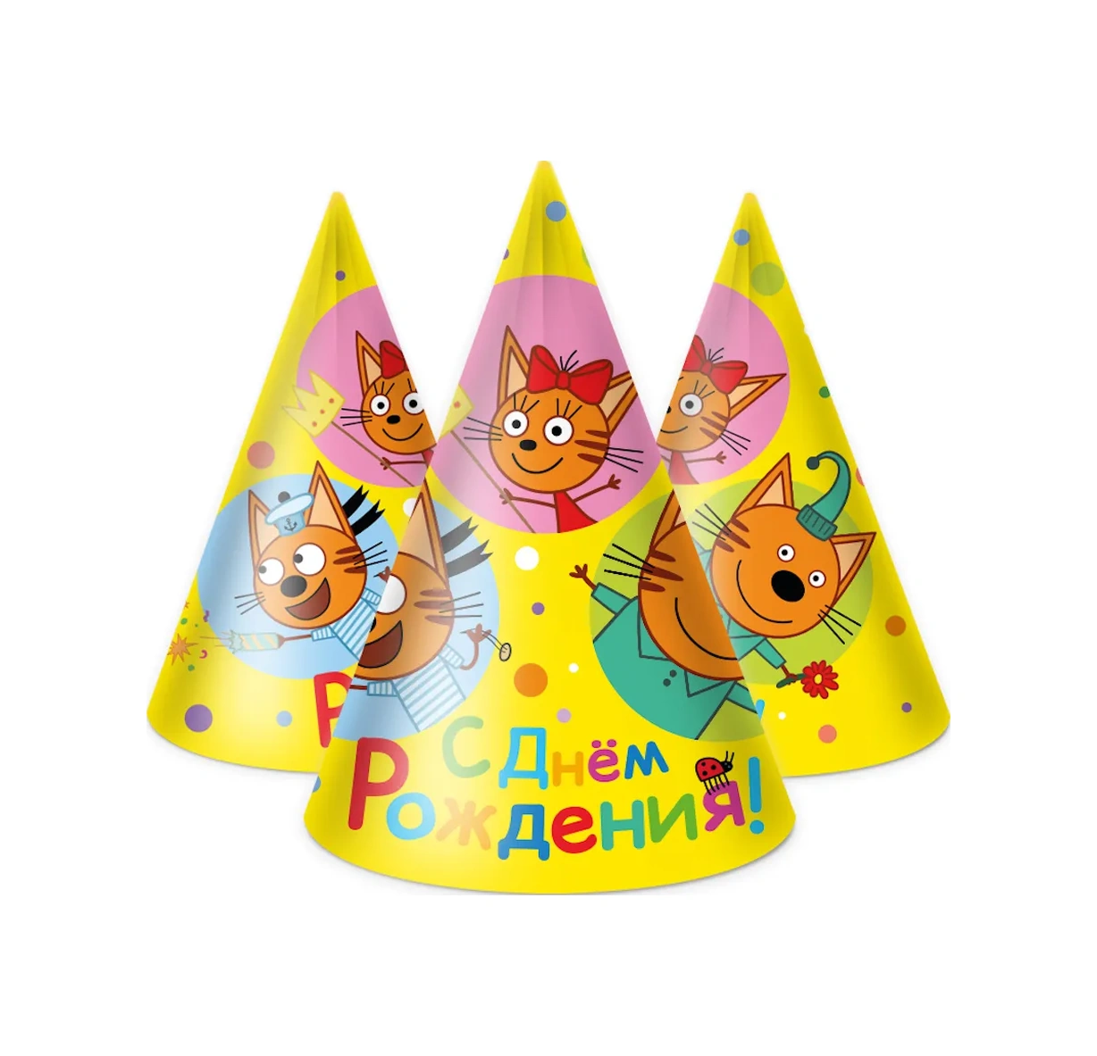 Davajdarit' Üç Kedi Çocuk Partisi İçin Tek Kullanımlık Yemek Seti 150736231 100 adet