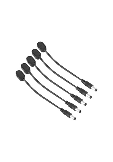 Gitar Efekt Pedalı İçin Efekt Pedalı Gücü, Dik Açı Konnektörlü Daisy Chain Kablosu, 5mm X 1mm Erkek Konnektörleri Destekler, Her Birine Bağımsız Pil